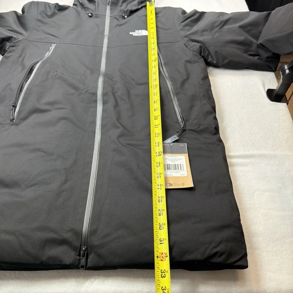 The North Face Mountain Range 600-Down Parka Jacket Black NWT $400 SMALL